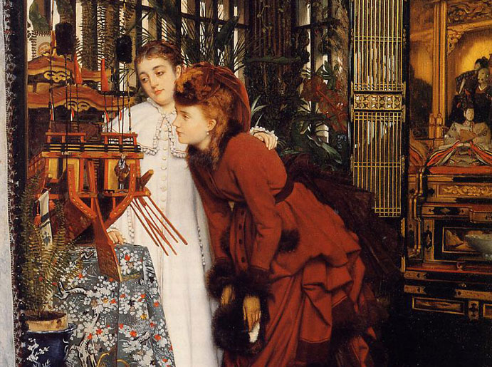 detail-James-Tissot-Young-Ladies-Looking-at-Japanese-Objects