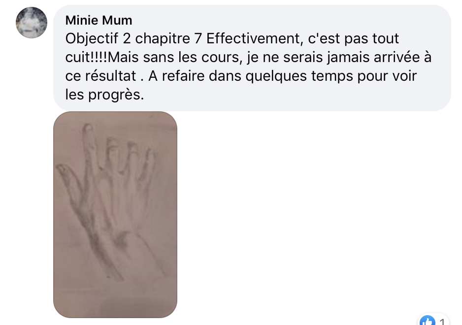 témoigne cours de dessin en ligne